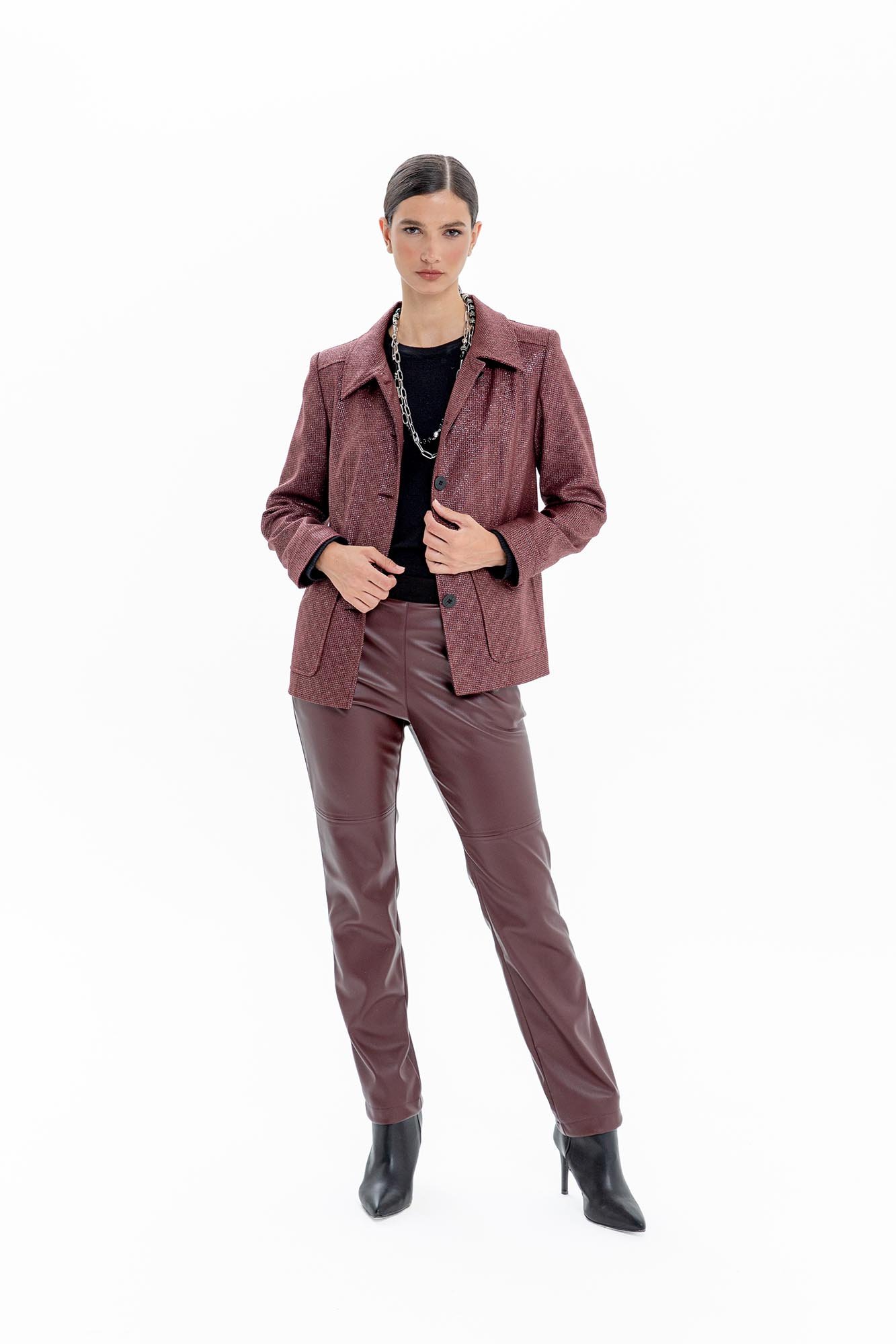 CHAQUETA PIE DE POULE